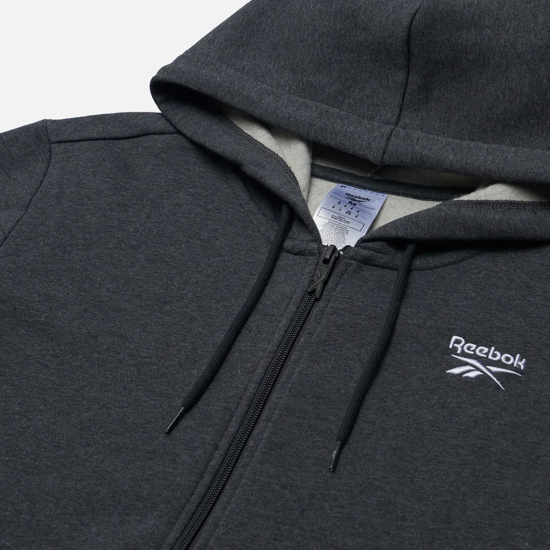 Reebok Мужская толстовка Identity Small Logo Fleece Full-Zip Hoodie