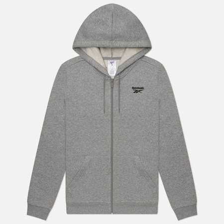 Мужская толстовка Reebok Identity Small Logo Hoodie, цвет серый, размер XL