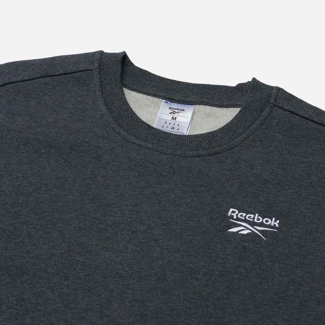 Reebok Мужская толстовка Identity Small Logo Fleece Crew