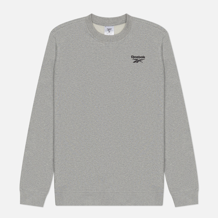 Мужская толстовка Reebok Identity Small Logo Fleece Crew цвет серый размер L 3780₽