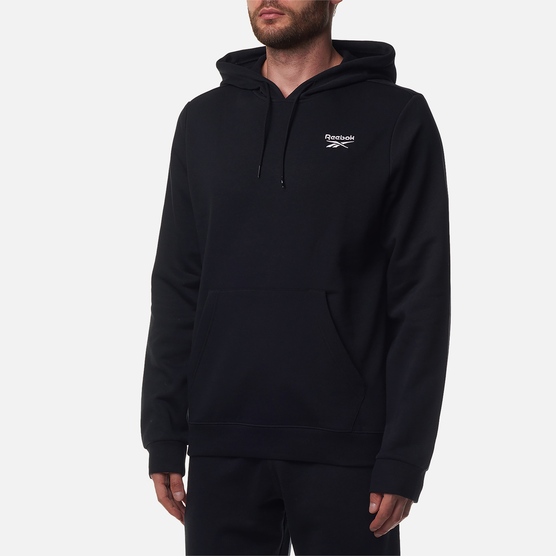 Reebok Мужская толстовка Identity Small Logo Fleece Hoodie