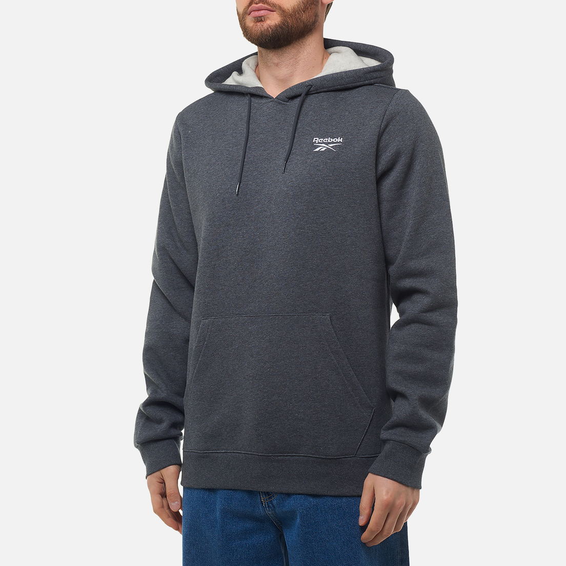 Reebok Мужская толстовка Identity Small Logo Fleece Hoodie