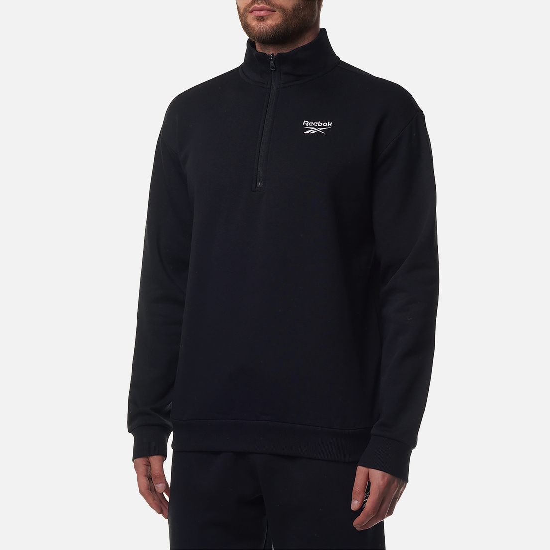 Reebok Мужская толстовка Identity Small Logo Fleece 1/4 Zip