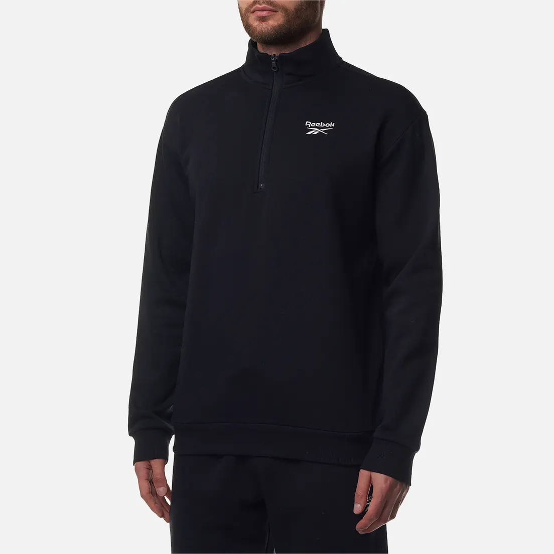 Reebok Мужская толстовка Identity Small Logo Fleece 1/4 Zip