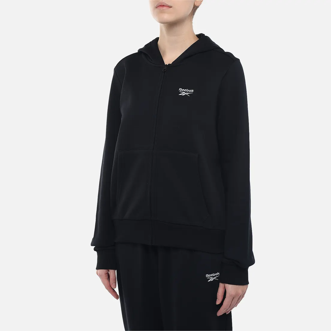Reebok Женская толстовка Identity Small Logo Fleece Full-Zip Hoodie
