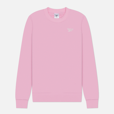 Женская толстовка Reebok Identity Small Logo French Terry Crew цвет розовый размер L 5390₽