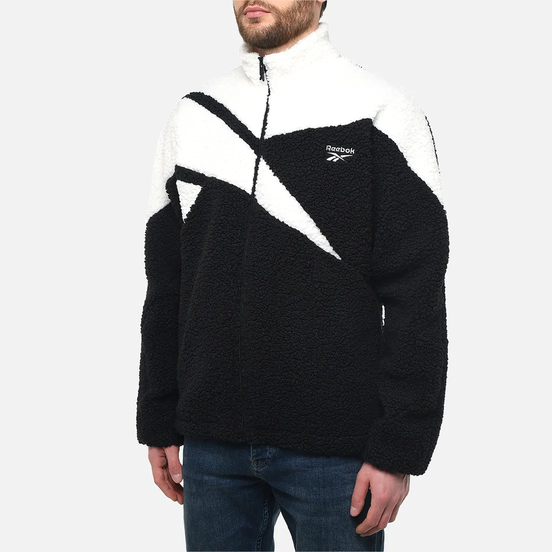 Reebok Мужская флисовая куртка Vector Icon High-Pile Fleece