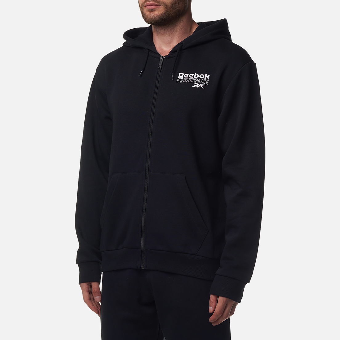 Reebok Мужская толстовка Identity Brand Proud Full-Zip Hoodie