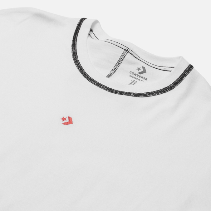 Мужская футболка Converse, цвет белый, размер M 10020975101 Crossover - фото 2