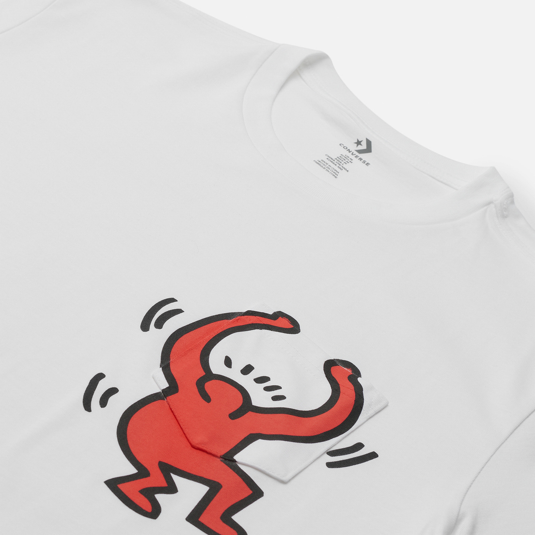 Converse Мужская футболка x Keith Haring Graphic Pocket