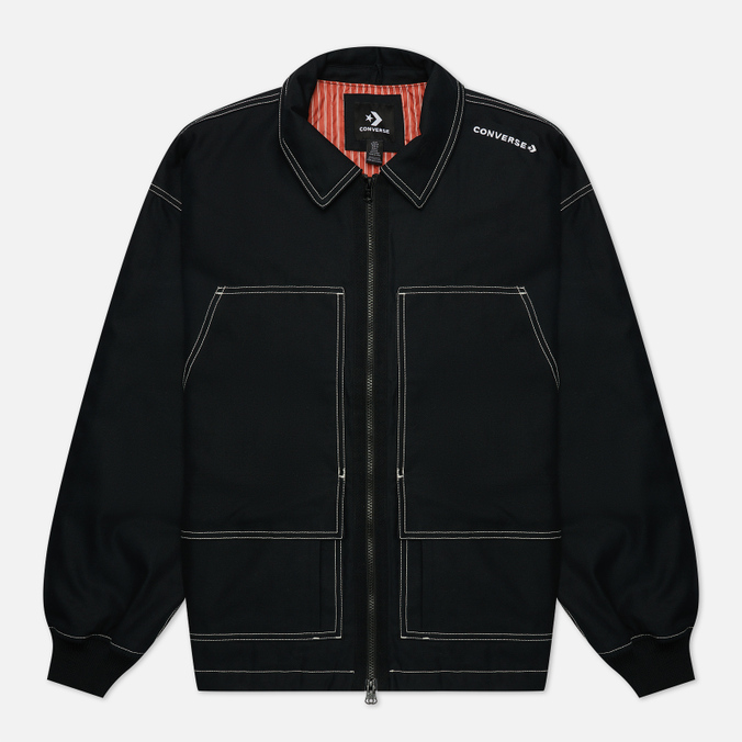 Мужская куртка Converse, цвет чёрный, размер S