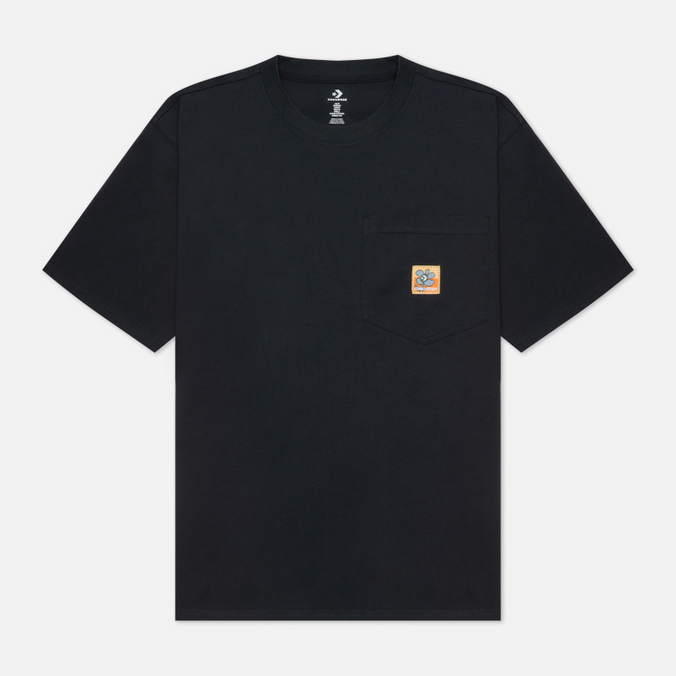 Мужская футболка Converse, цвет чёрный, размер S 10022931001 Pocket - фото 1