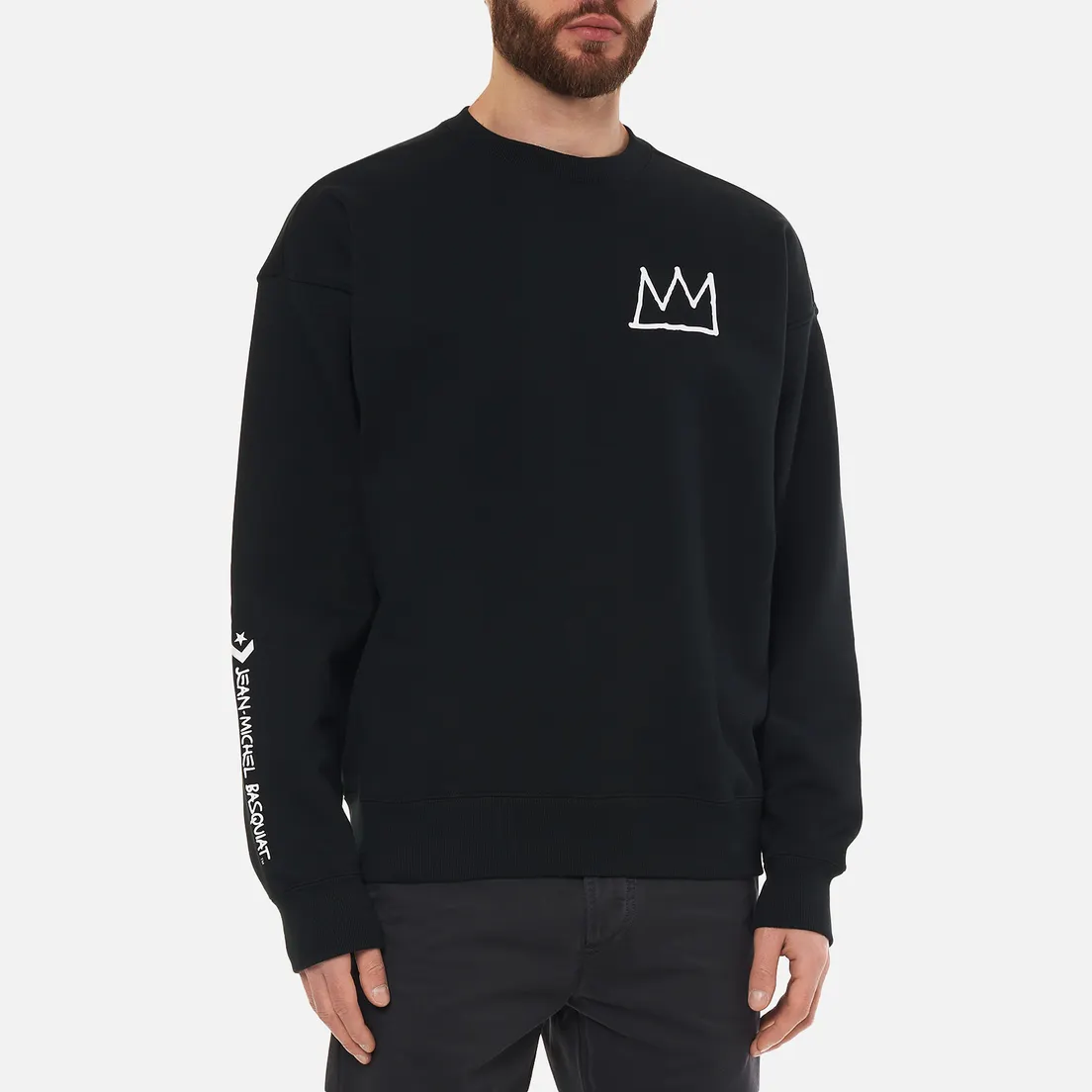 Converse Мужская толстовка x Basquiat Fleece Crew
