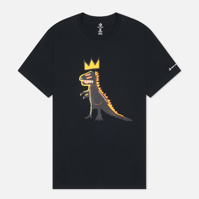 Мужская футболка Converse, цвет чёрный, размер L 10023144001 x Basquiat Graphic - фото 1