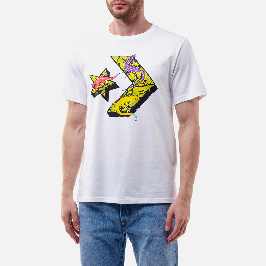 Converse Мужская футболка Exotic Lizards