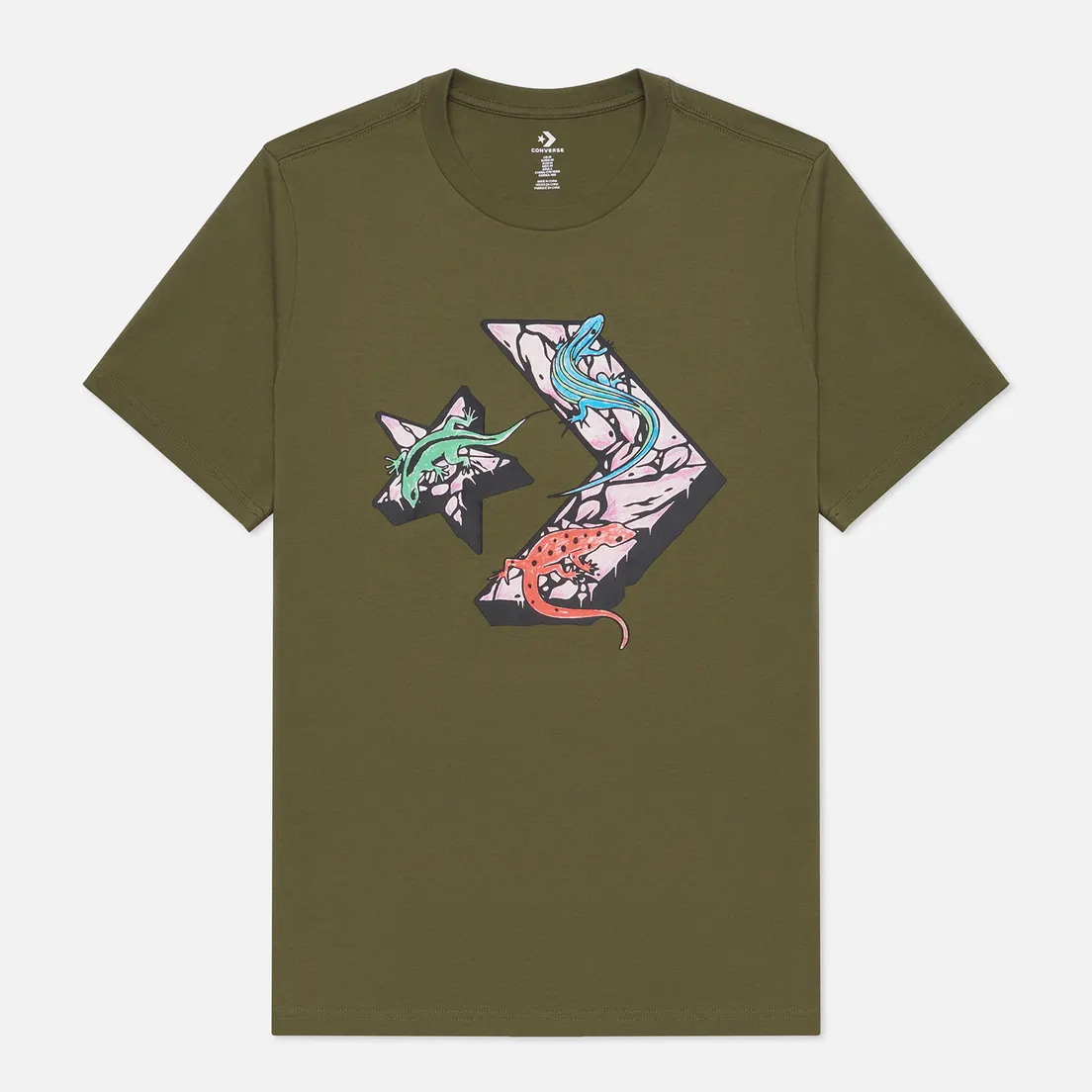 Converse Мужская футболка Exotic Lizards