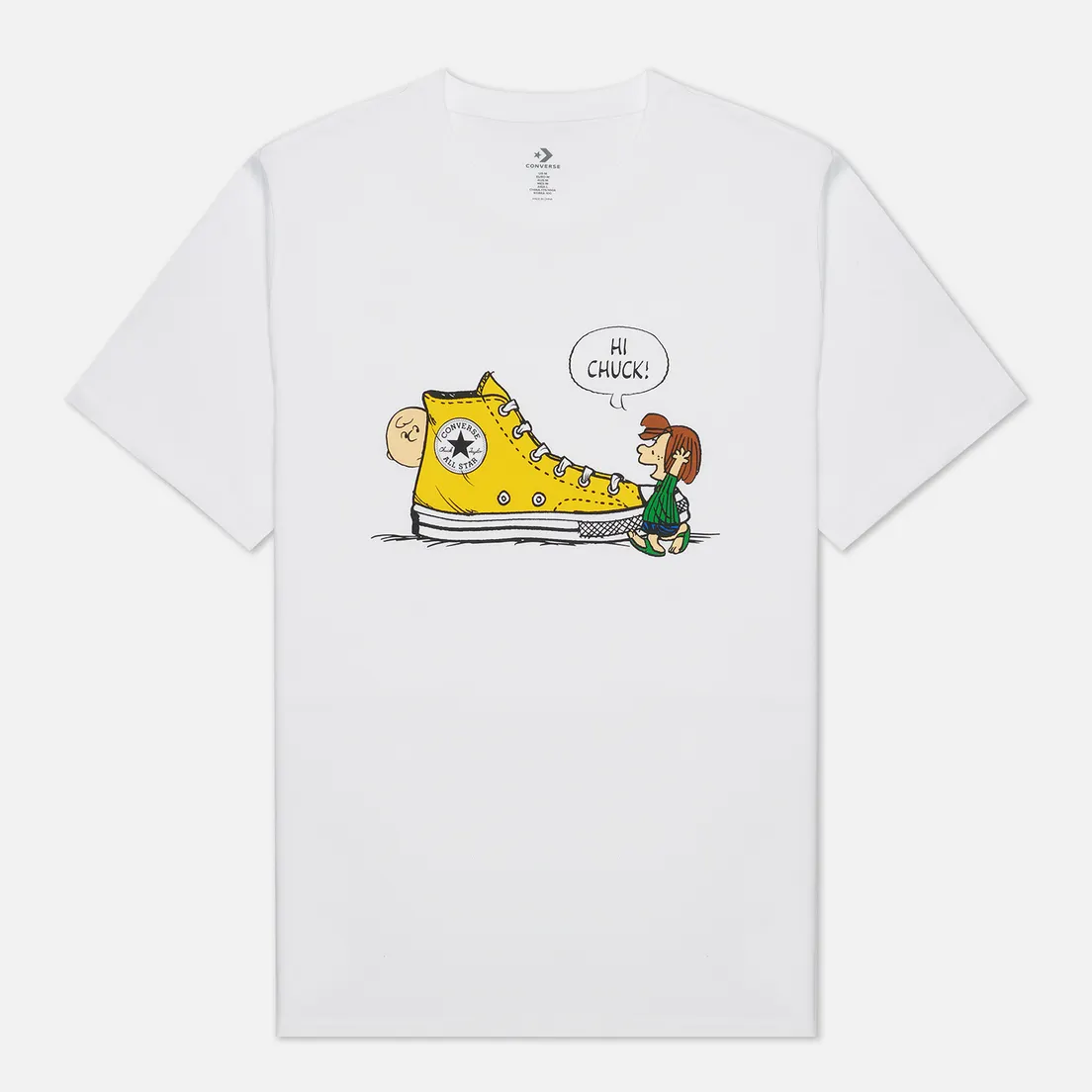 Converse Мужская футболка x Peanuts Chuck