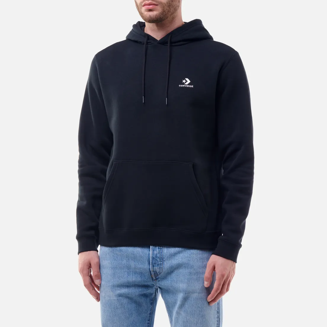 Converse Мужская толстовка Embroidered Star Chevron Hoodie