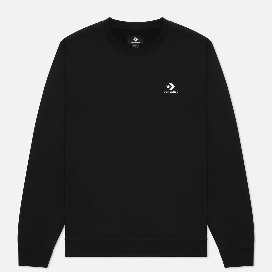 Converse Мужская толстовка Embroidered Star Chevron Crew Neck