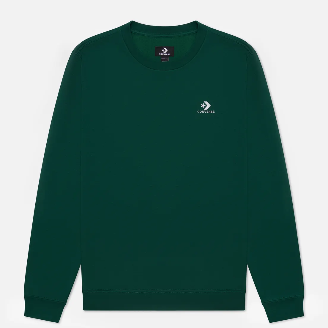 Converse Мужская толстовка Embroidered Star Chevron Crew Neck