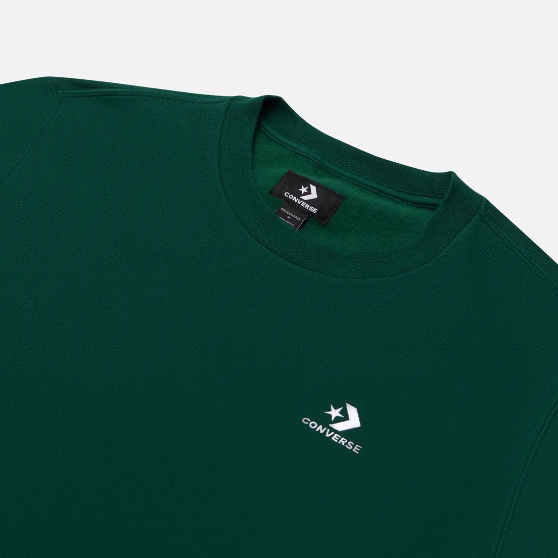 Converse Мужская толстовка Embroidered Star Chevron Crew Neck