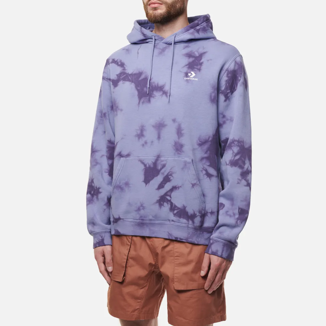 Converse Мужская толстовка Embroidered Star Chevron Hoodie
