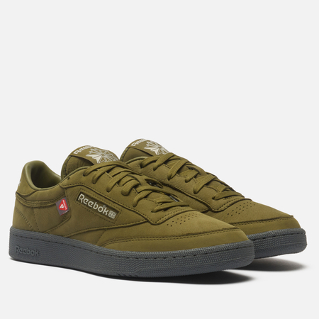 Мужские кроссовки Reebok Club C 85, цвет оливковый, размер 43 EU