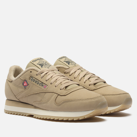 Мужские кроссовки Reebok Classic Leather Ripple, цвет бежевый, размер 44.5 EU
