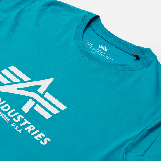 Мужская футболка Alpha Industries Basic Blue Lagoon
