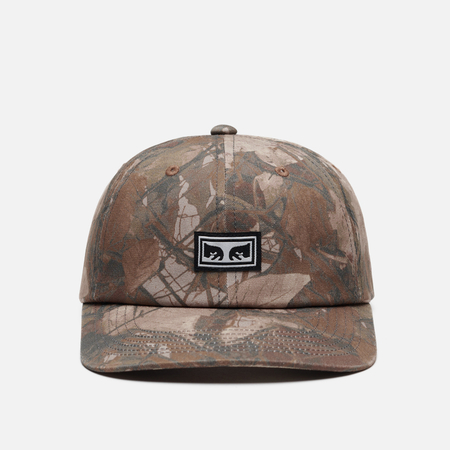 фото Кепка obey icon eyes pigment 6 panel velcro, цвет коричневый