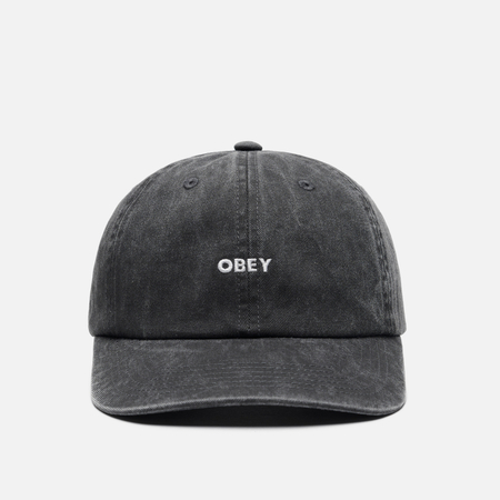 фото Кепка obey pigment bold 6 panel, цвет чёрный