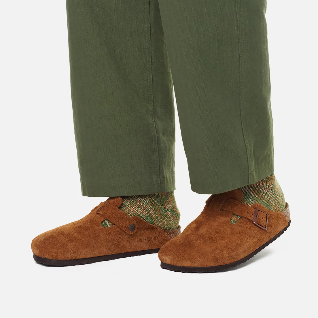 Birkenstock Сандалии Boston Soft Footbed Suede Leather