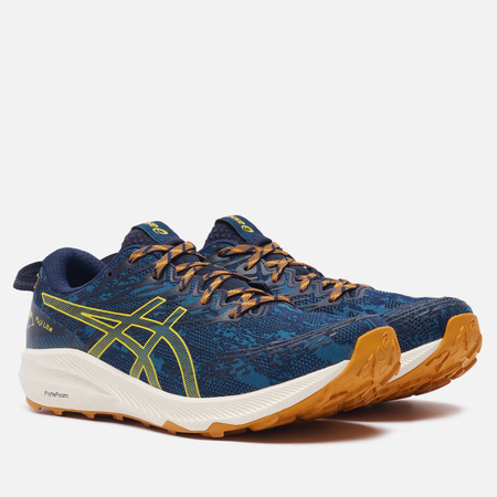 фото Мужские кроссовки asics fuji lite 3, цвет синий, размер 40.5 eu