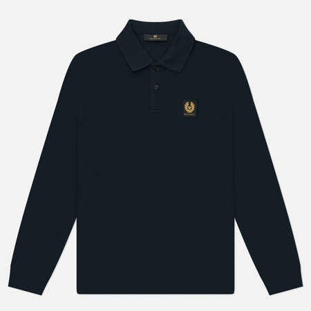 Мужской лонгслив Belstaff Polo, цвет синий, размер XXL