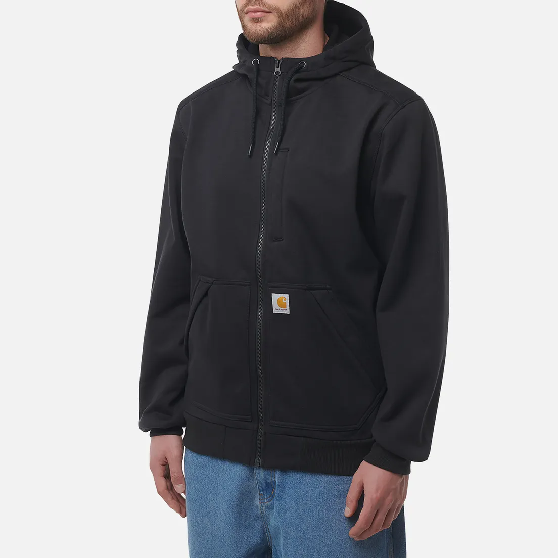 Carhartt Мужская толстовка Wind Fighter Relaxed Fit Midweight Full-Zip Hoodie