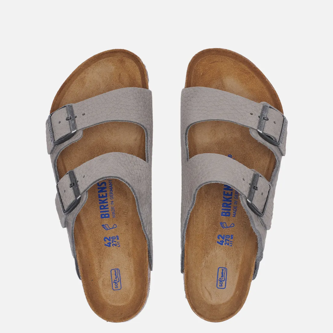 Birkenstock Мужские сандалии Arizona Soft Footbed Nubuck Leather