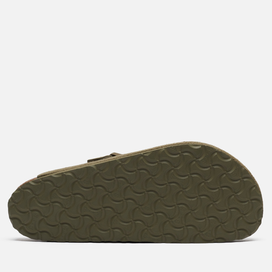 Мужские сандалии Birkenstock Boston Suede Faded Khaki
