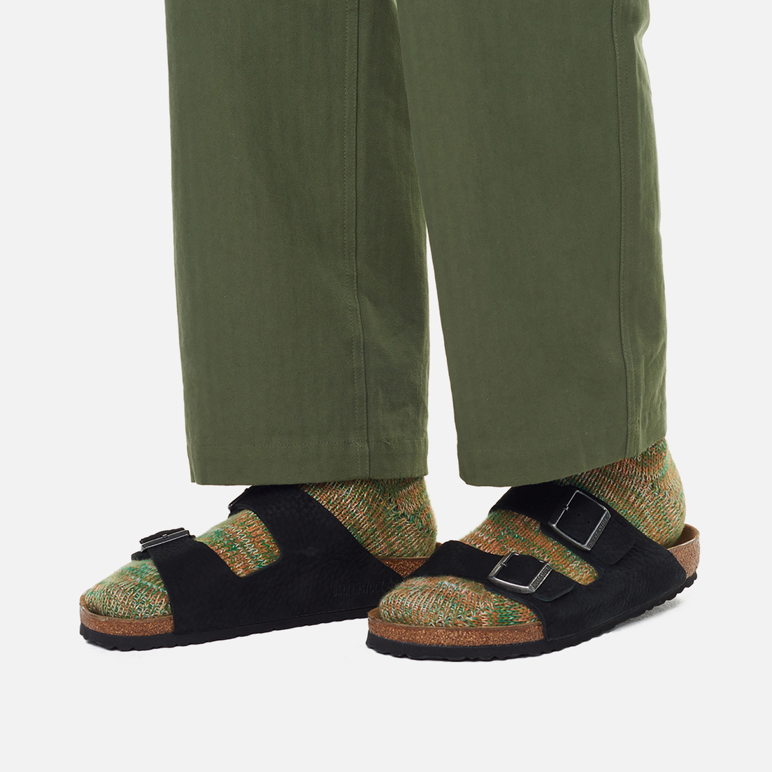 Мужские сандалии Birkenstock Arizona Nubuck Leather, 1020736