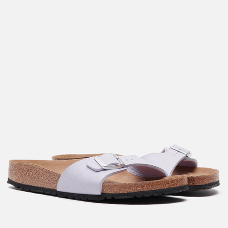 Женские сланцы Birkenstock Madrid Soft Birki Vegan, цвет фиолетовый, размер 37 EU