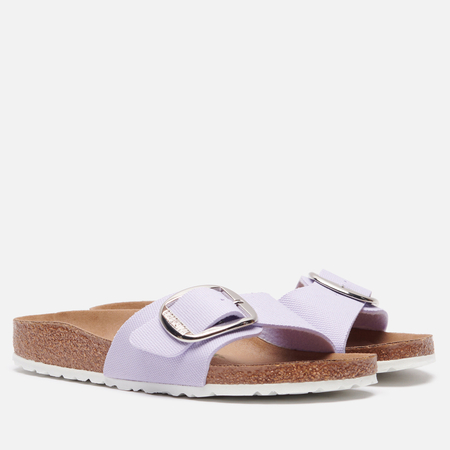 Женские сланцы Birkenstock Madrid Big Buckle Rivet Logo Textile, цвет фиолетовый, размер 37 EU