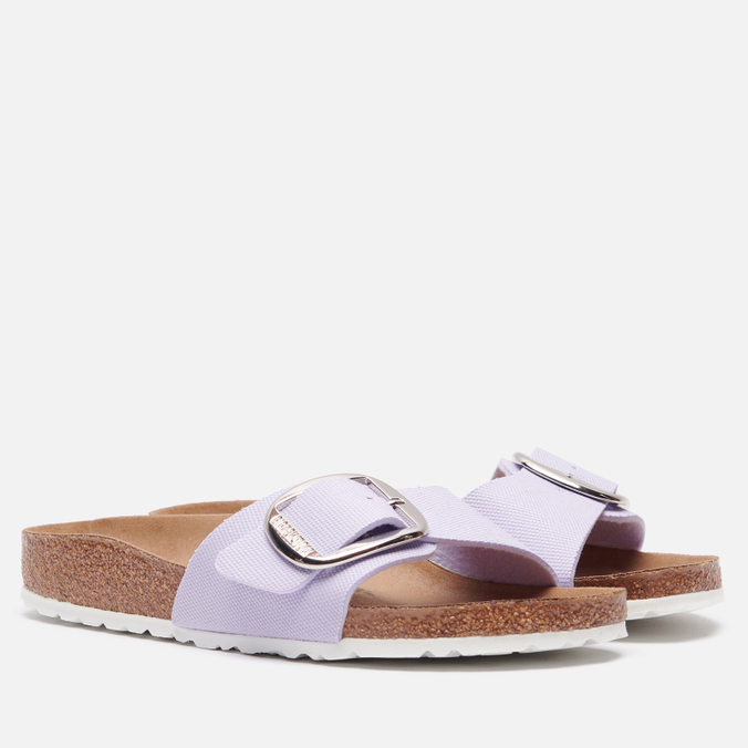 Женские сланцы Birkenstock Madrid Big Buckle Rivet Logo Textile