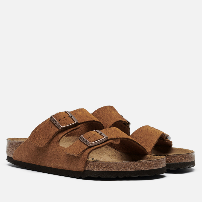 Сандалии Birkenstock Arizona Suede Leather Regular