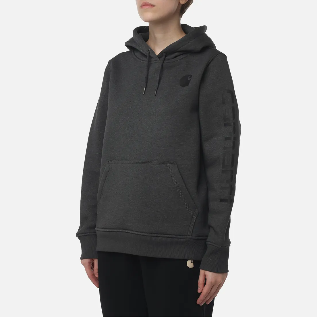 Carhartt Женская толстовка Relaxed Fit Midweight Logo Sleeve Graphic Hoodie