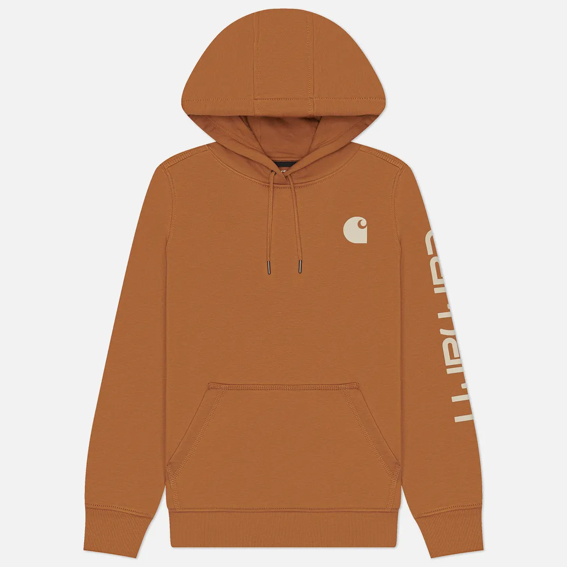 Carhartt Женская толстовка Relaxed Fit Midweight Logo Sleeve Graphic Hoodie