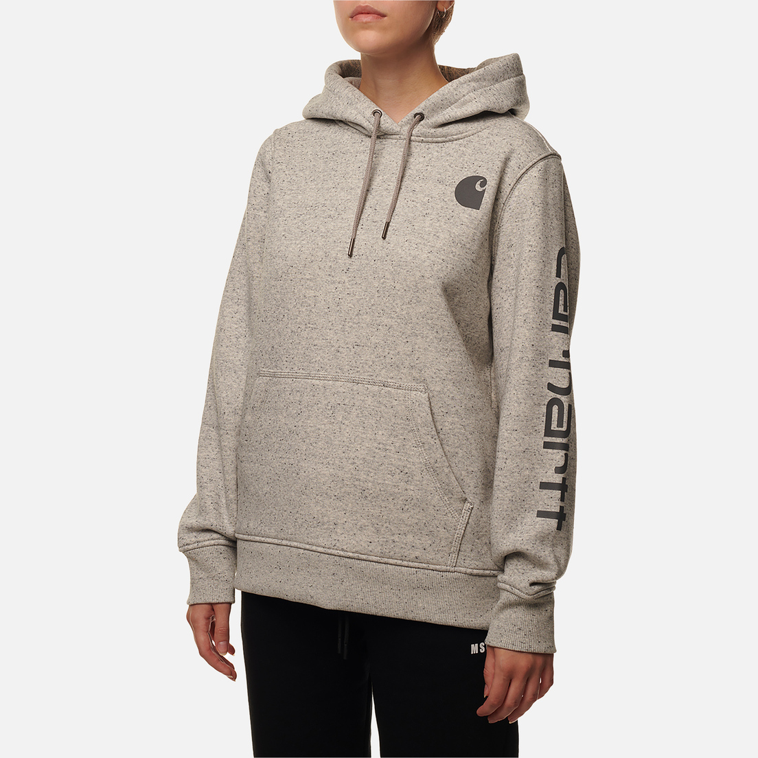 Carhartt Женская толстовка Relaxed Fit Midweight Logo Sleeve Graphic Hoodie