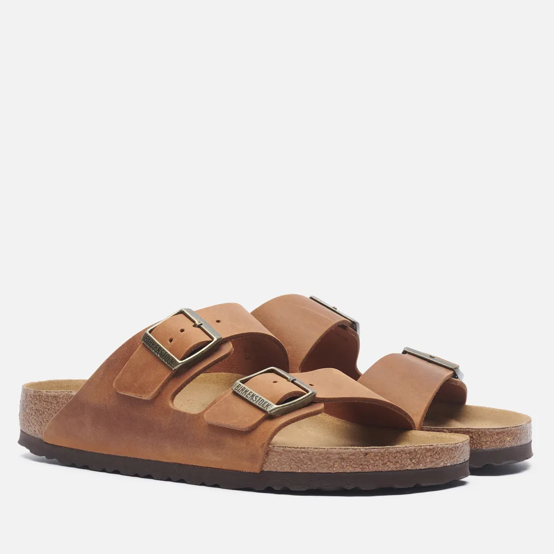 Birkenstock Сандалии Arizona Natural Leather Oiled