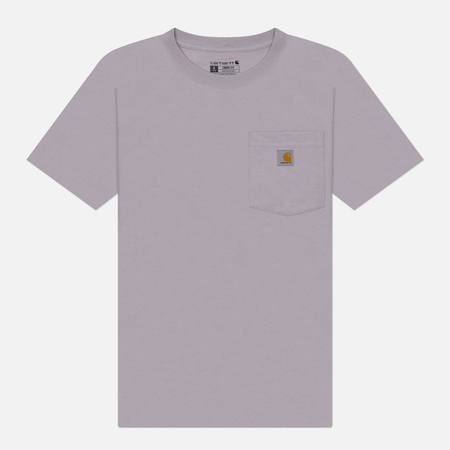 Женская футболка Carhartt Loose Fit Heavyweight K87 Pocket цвет фиолетовый размер L 3010₽