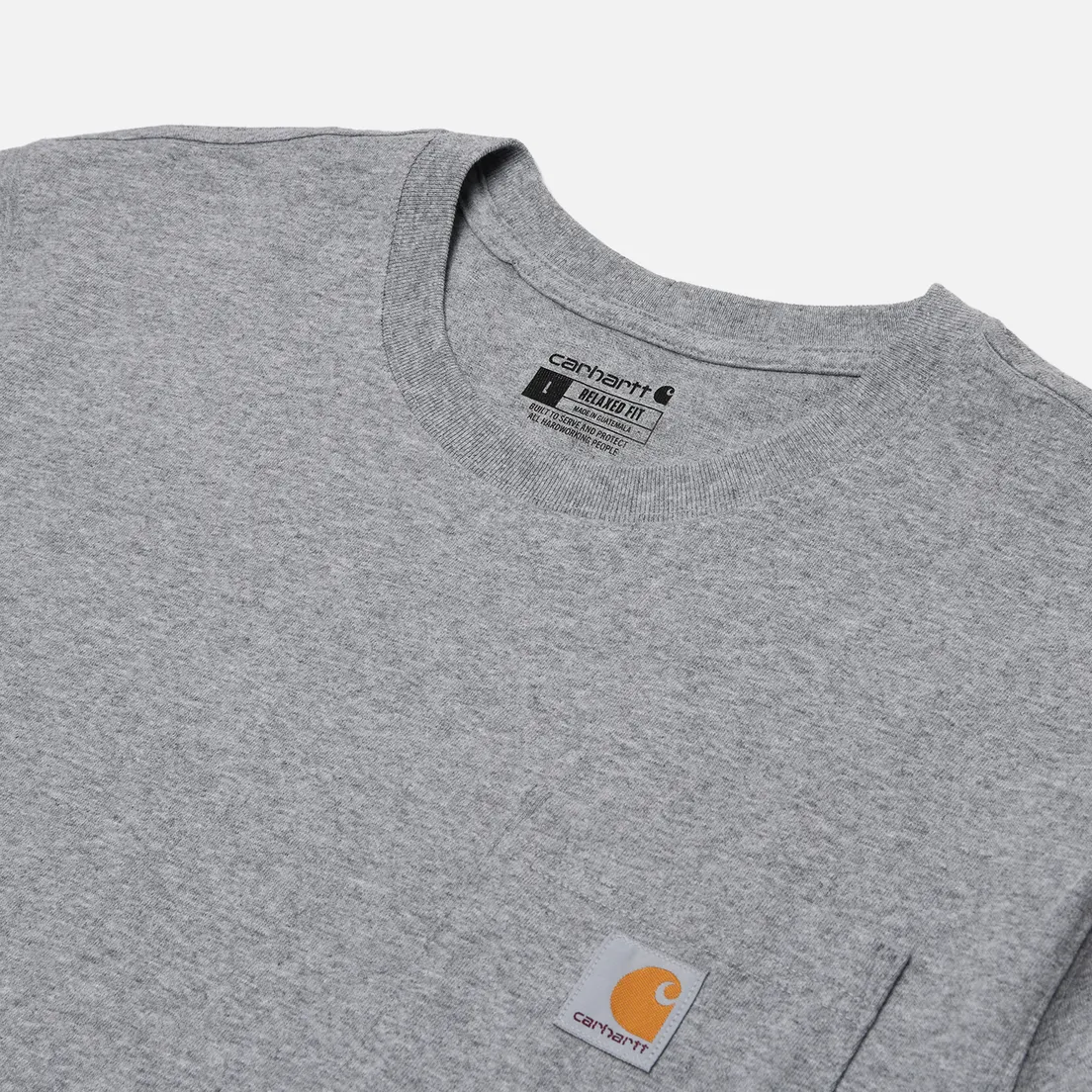Carhartt Мужская футболка Relaxed Fit Heavyweight K87 Pocket