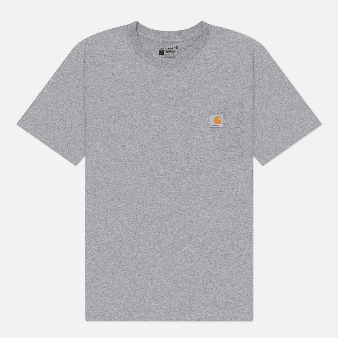 Carhartt Мужская футболка Relaxed Fit Heavyweight K87 Pocket