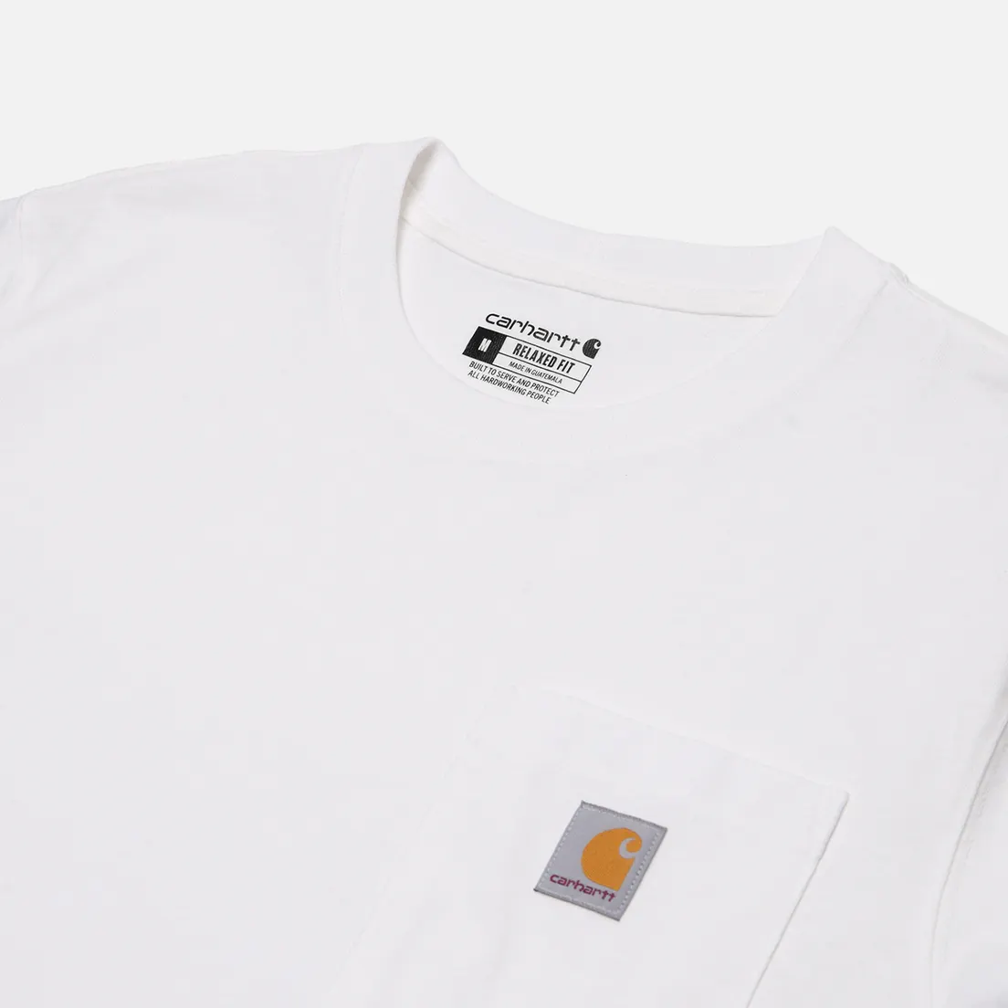 Carhartt Мужская футболка Relaxed Fit Heavyweight K87 Pocket